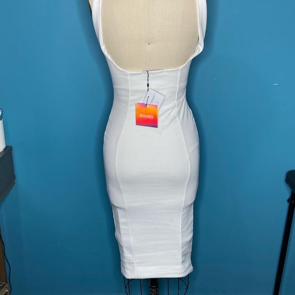 NWT Missguided Strappy tie midi dress size 0 - Picture 3 of 3